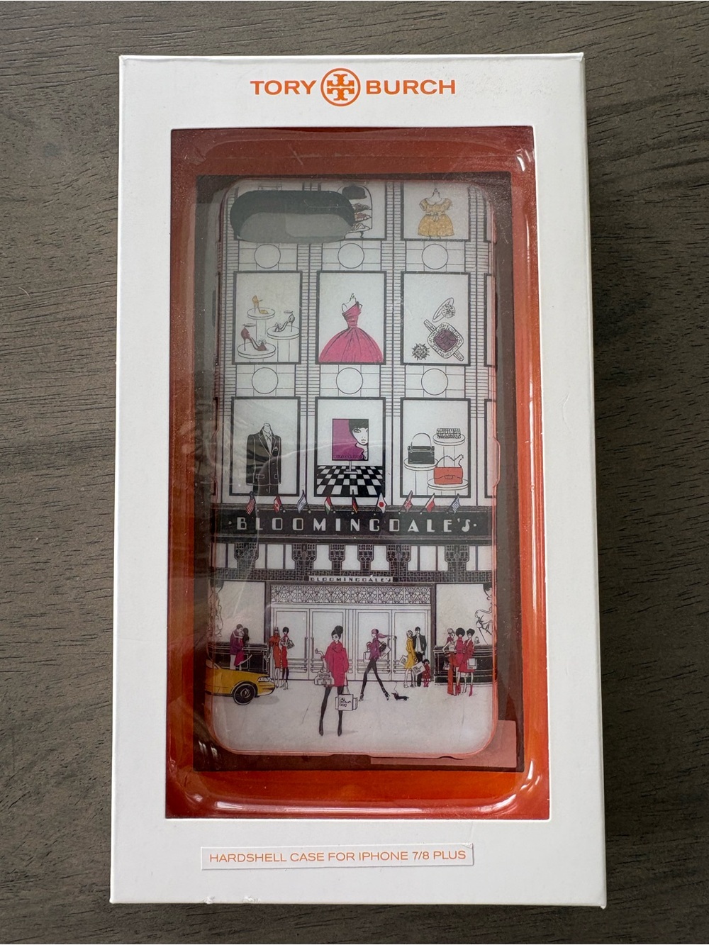 Tory Burch White & Pink Illustrated Bloomingdale's iPhone Hardshell Case